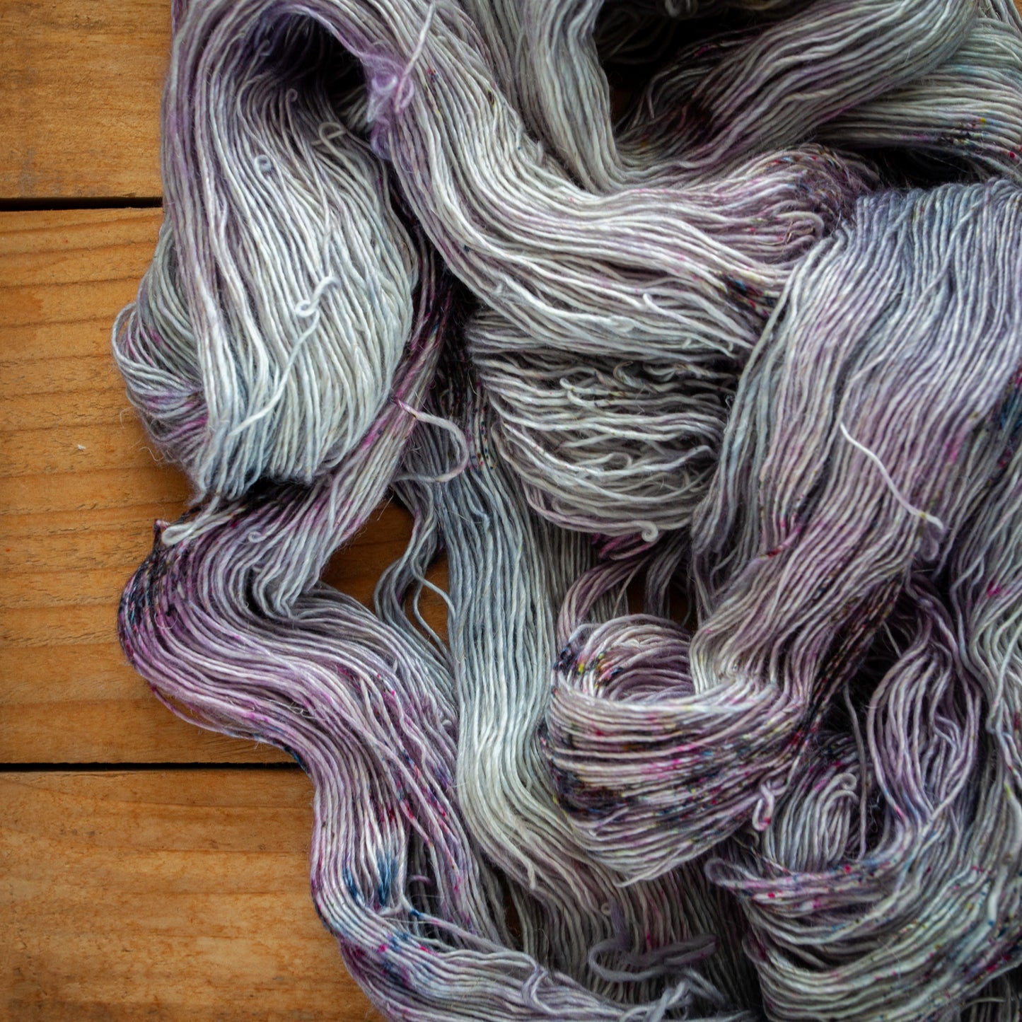Speckled Merino Linen Viscose - Single Ply - 4ply / Fingering Weight Hand Dyed Yarn