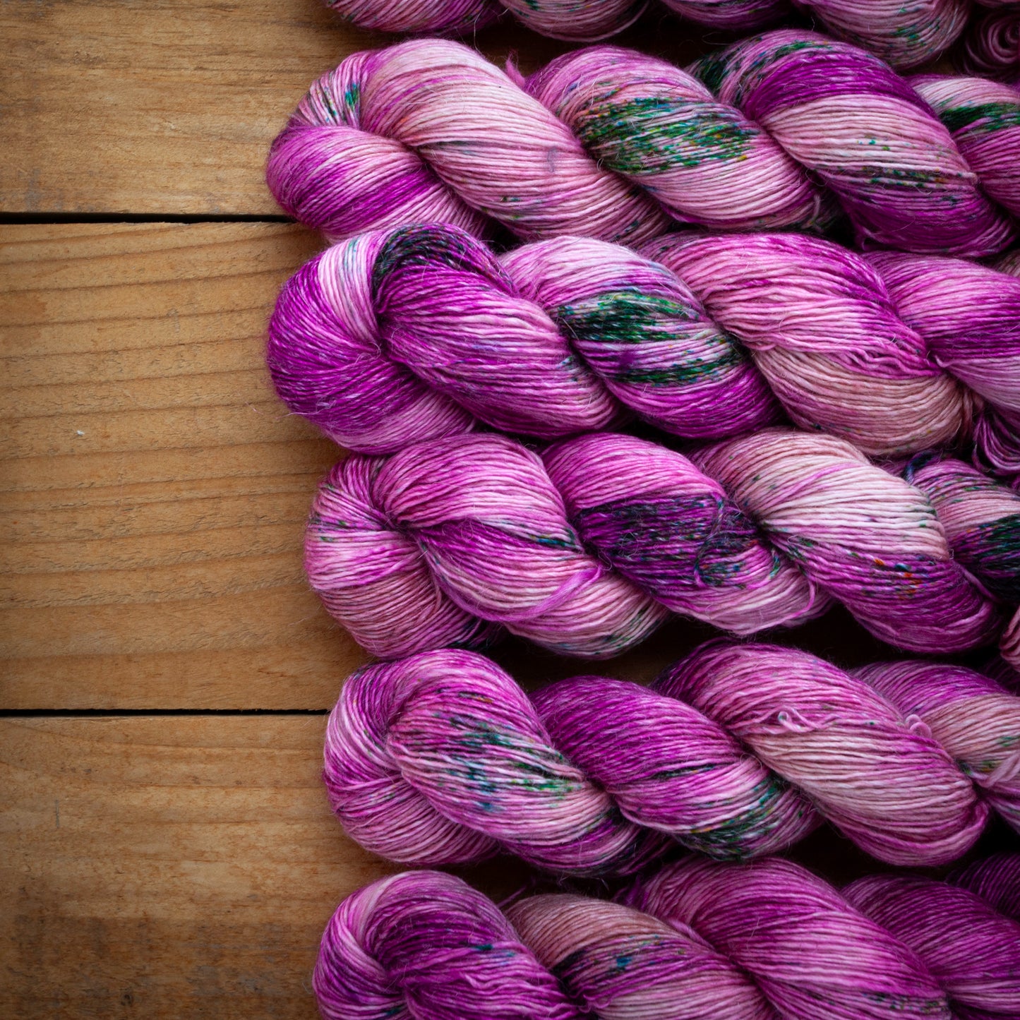 Speckled Merino Linen Viscose - Single Ply - 4ply / Fingering Weight Hand Dyed Yarn