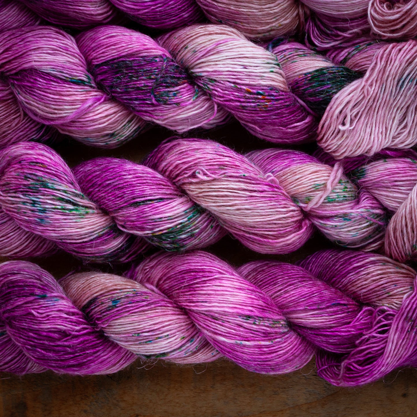 Speckled Merino Linen Viscose - Single Ply - 4ply / Fingering Weight Hand Dyed Yarn