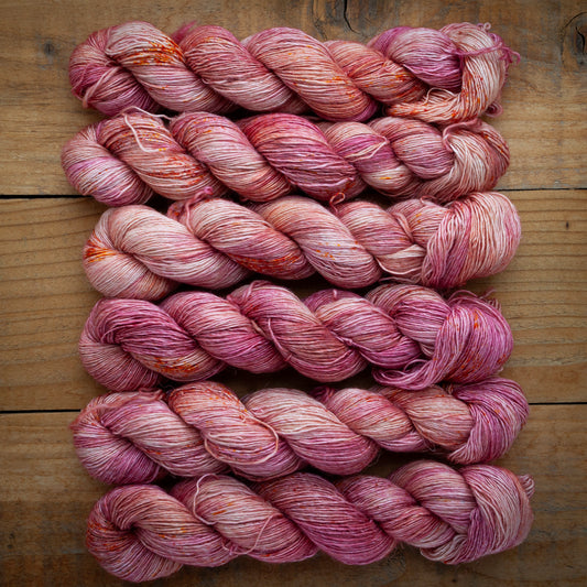 Speckled Merino Linen Viscose - Single Ply - 4ply / Fingering Weight Hand Dyed Yarn