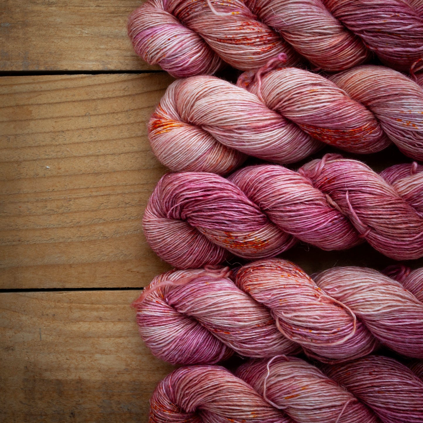 Speckled Merino Linen Viscose - Single Ply - 4ply / Fingering Weight Hand Dyed Yarn