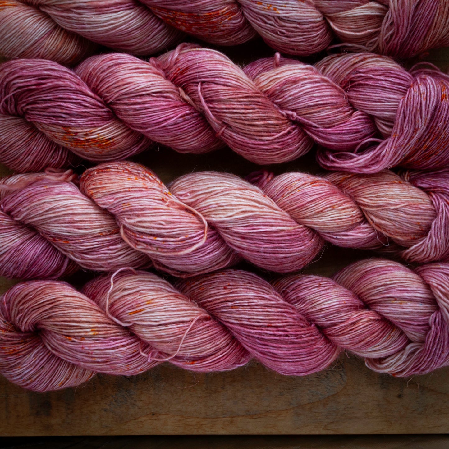 Speckled Merino Linen Viscose - Single Ply - 4ply / Fingering Weight Hand Dyed Yarn