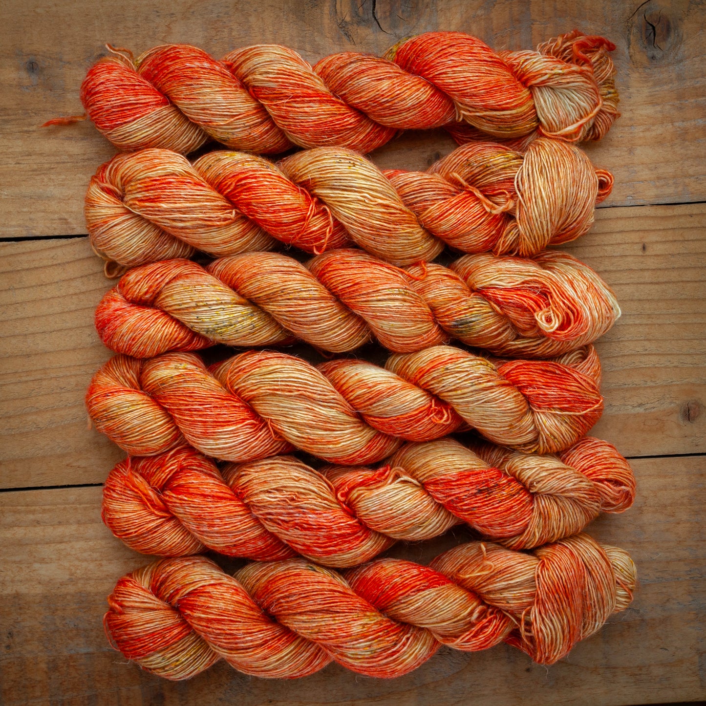 Speckled Merino Linen Viscose - Single Ply - 4ply / Fingering Weight Hand Dyed Yarn