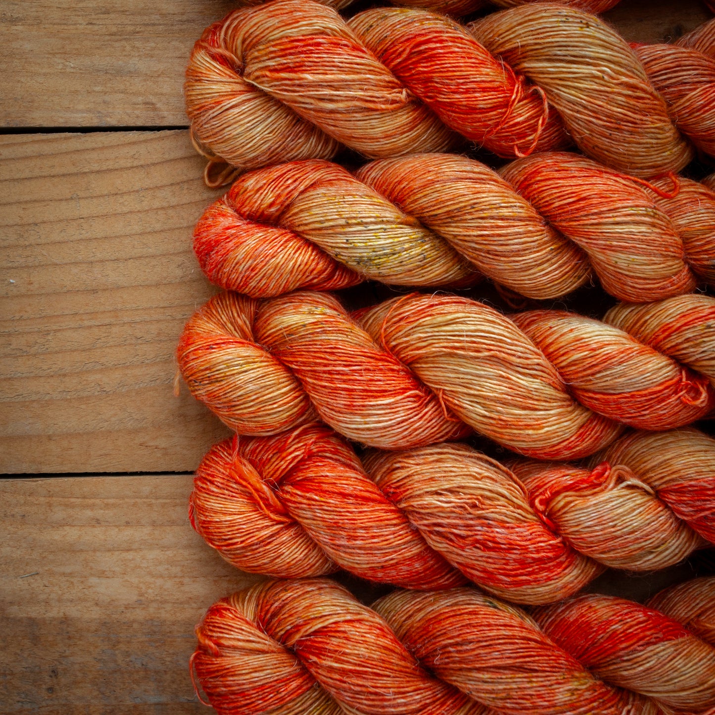 Speckled Merino Linen Viscose - Single Ply - 4ply / Fingering Weight Hand Dyed Yarn