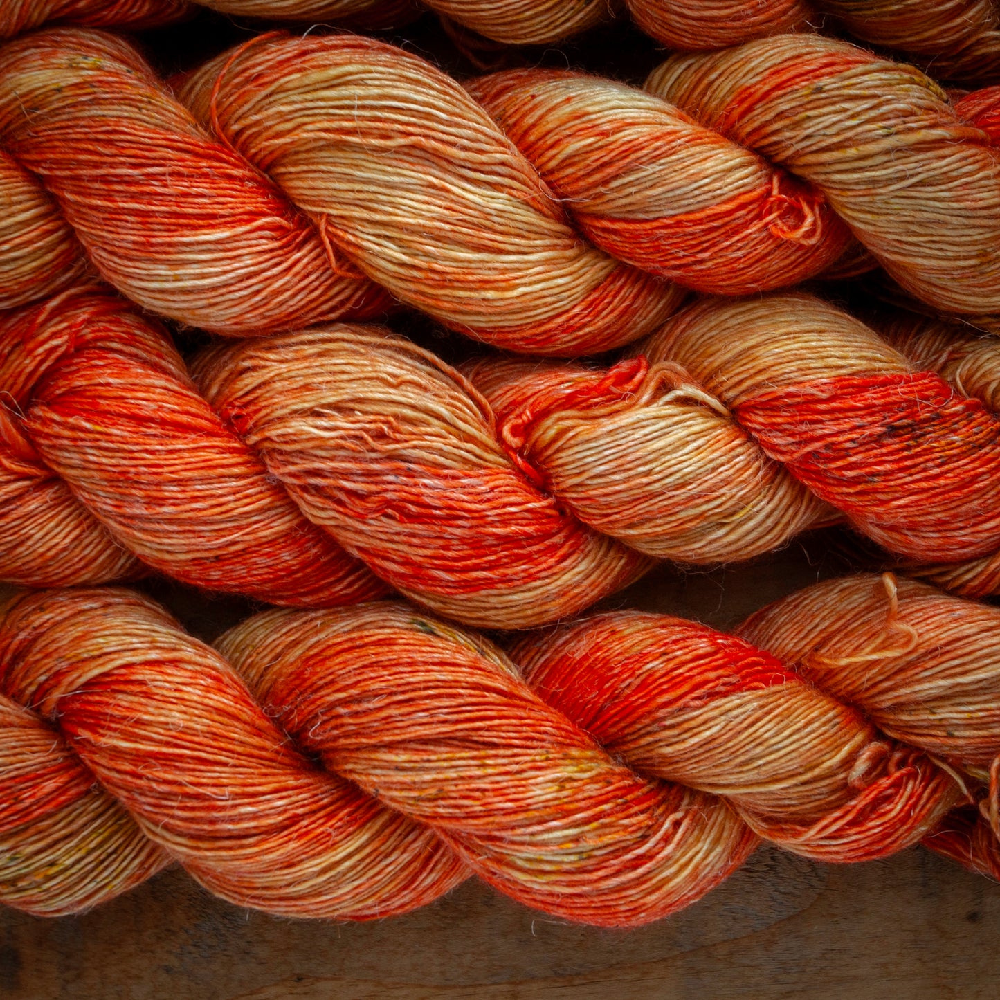 Speckled Merino Linen Viscose - Single Ply - 4ply / Fingering Weight Hand Dyed Yarn