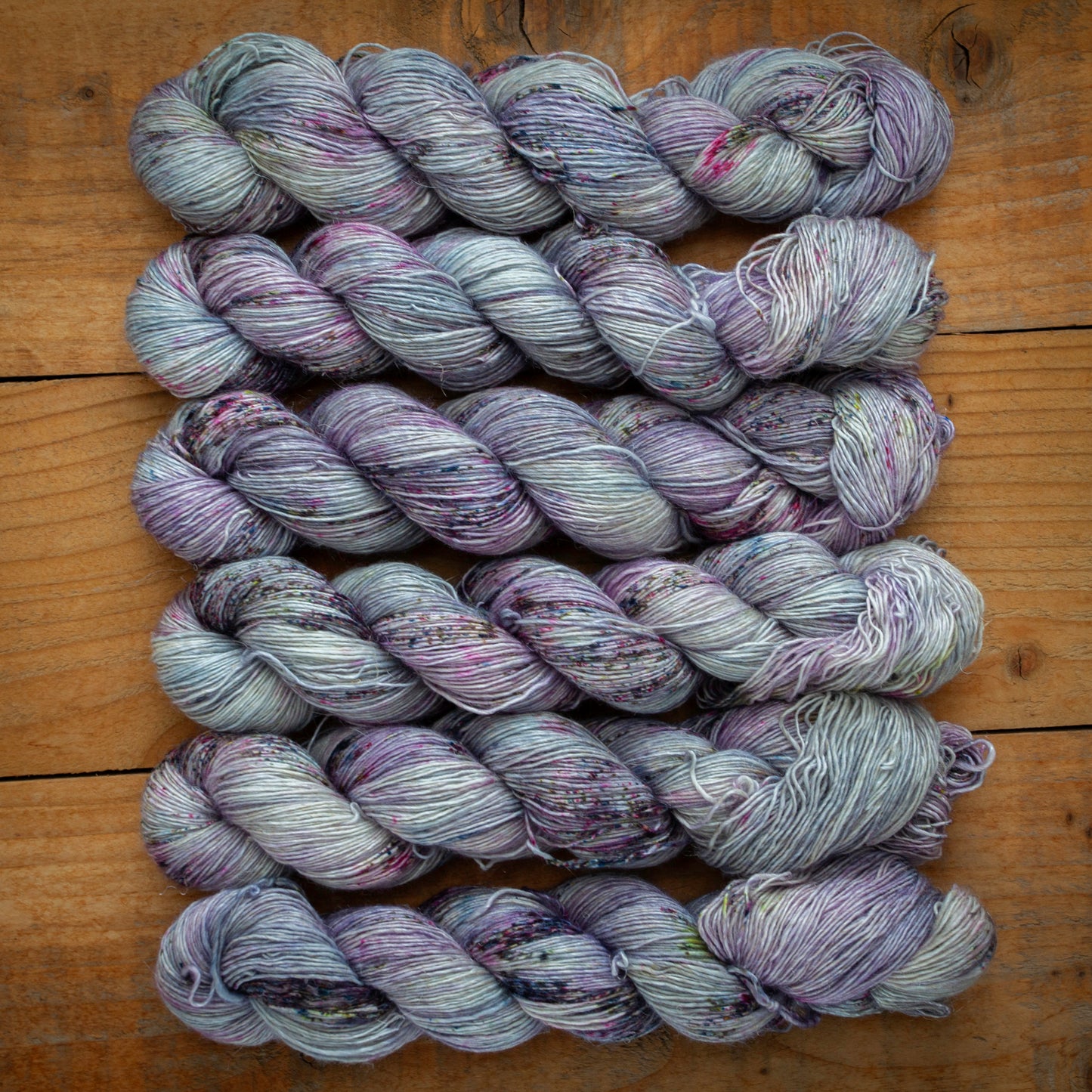Speckled Merino Linen Viscose - Single Ply - 4ply / Fingering Weight Hand Dyed Yarn