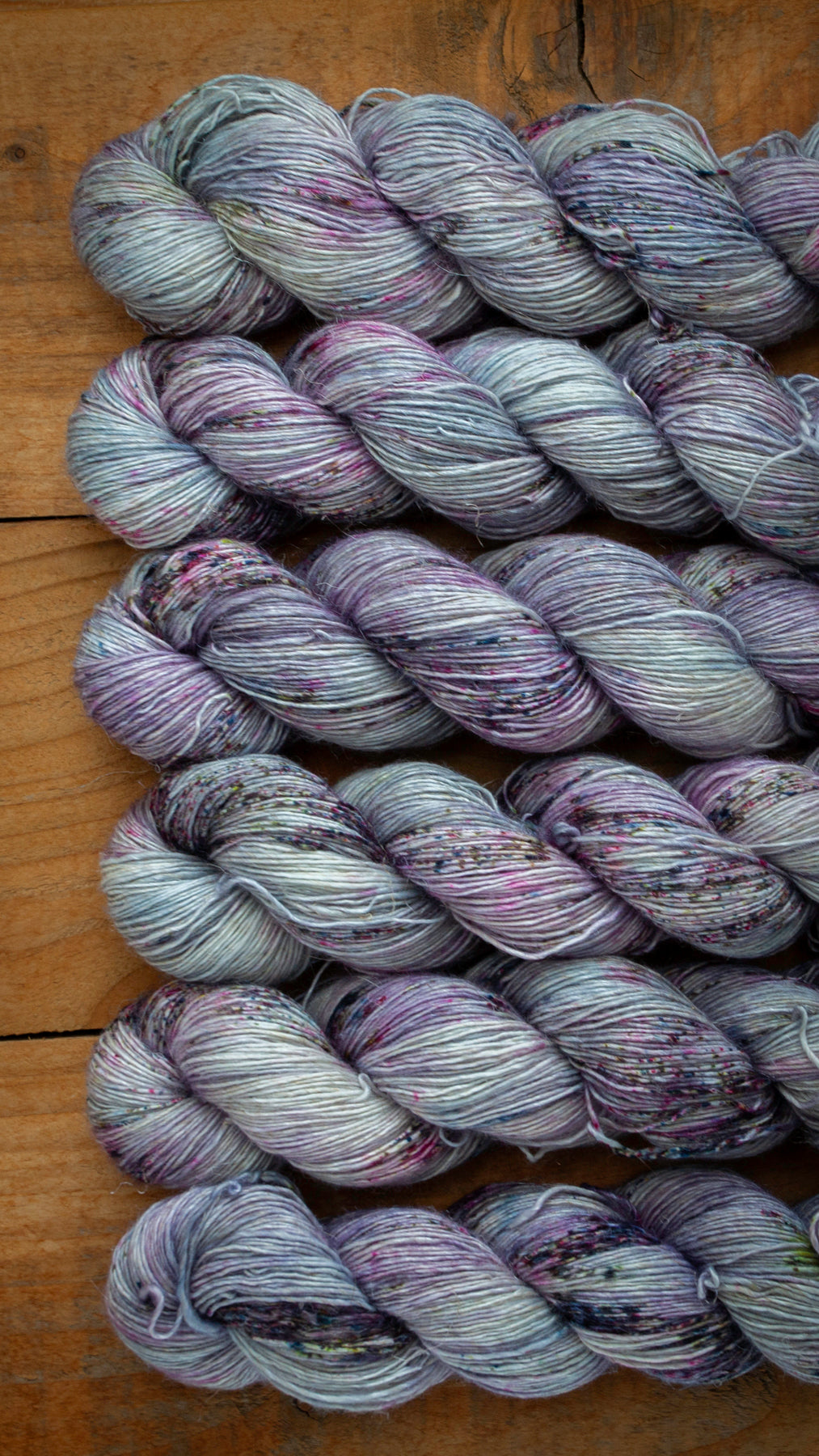 Speckled Merino Linen Viscose - Single Ply - 4ply / Fingering Weight Hand Dyed Yarn