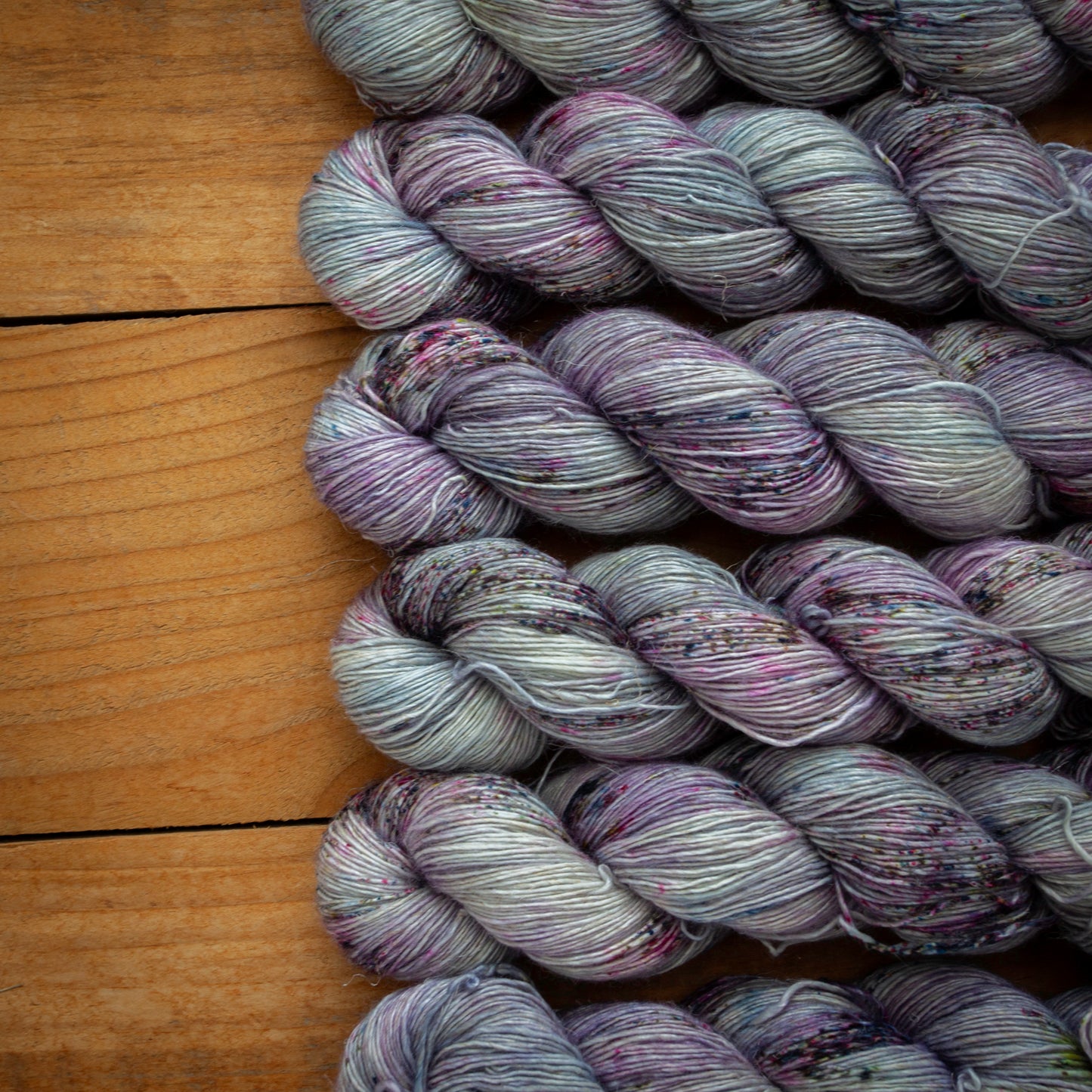Speckled Merino Linen Viscose - Single Ply - 4ply / Fingering Weight Hand Dyed Yarn