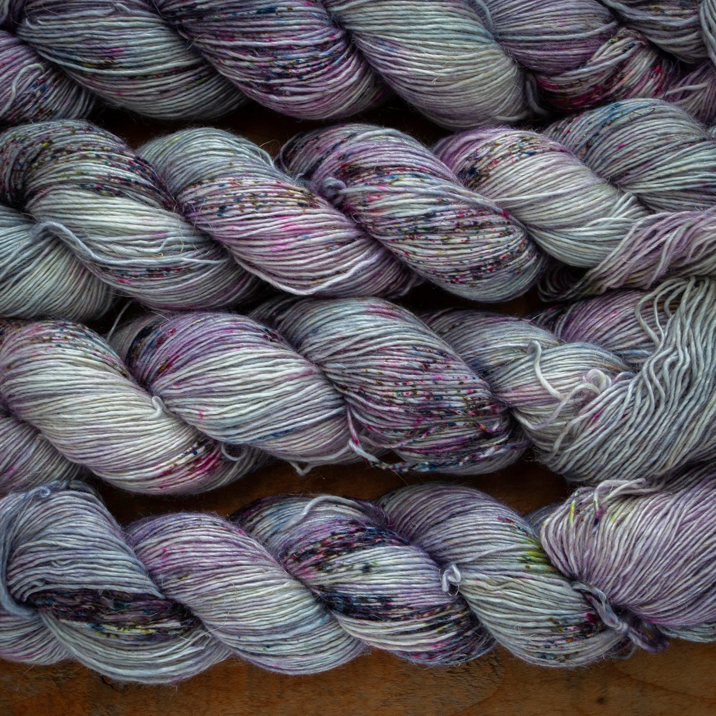 Speckled Merino Linen Viscose - Single Ply - 4ply / Fingering Weight Hand Dyed Yarn