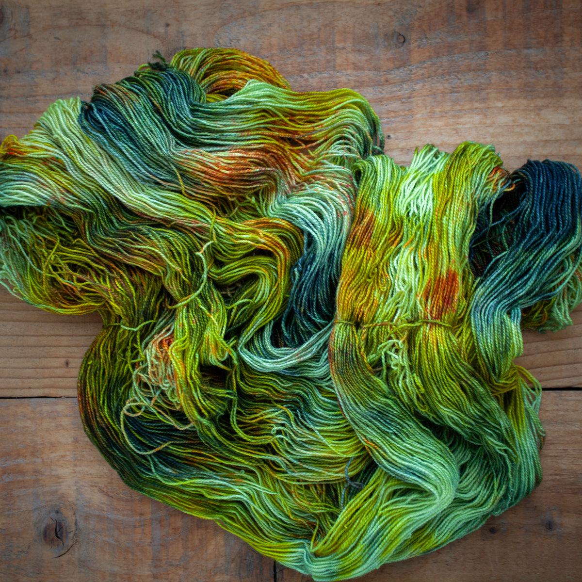 Superwash Bluefaced Leicester (BFL)/Nylon High Twist 4ply hand dyed yarn - sock weight - Ready to Ship