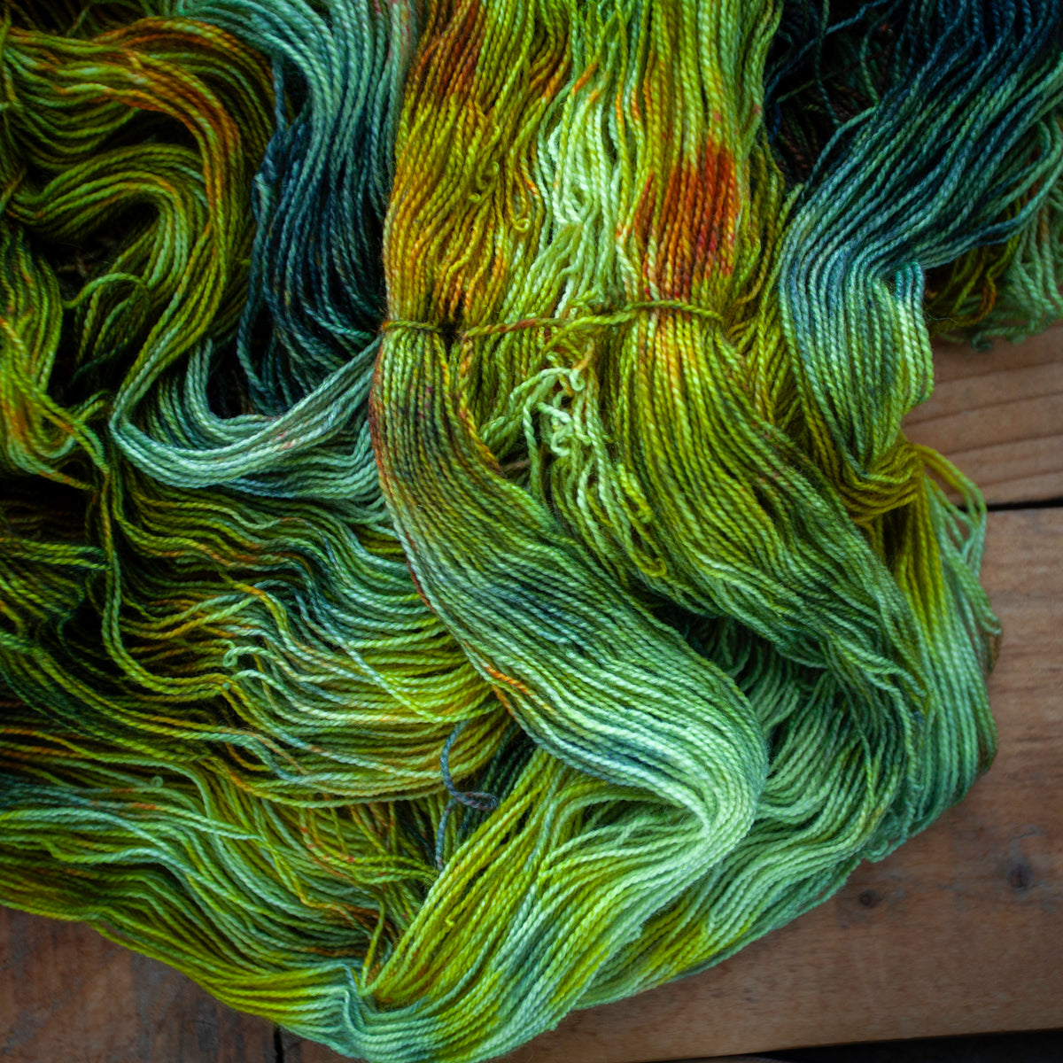 Superwash Bluefaced Leicester (BFL)/Nylon High Twist 4ply hand dyed yarn - sock weight - Ready to Ship