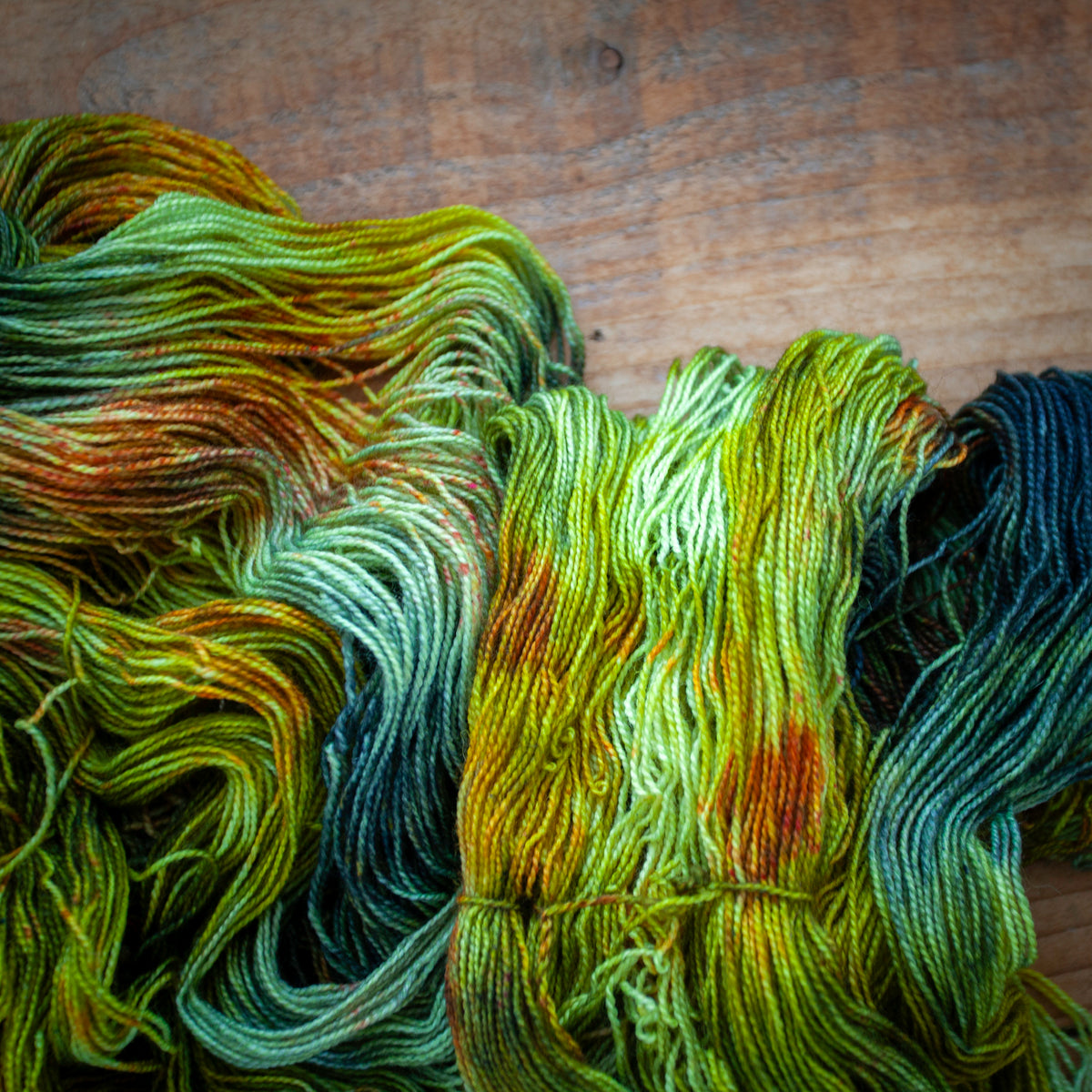 Superwash Bluefaced Leicester (BFL)/Nylon High Twist 4ply hand dyed yarn - sock weight - Ready to Ship
