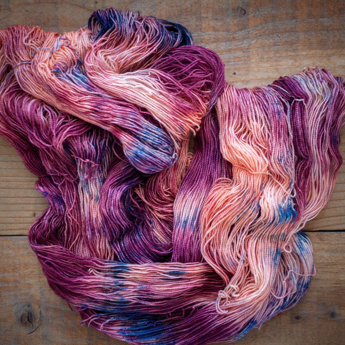 Superwash Bluefaced Leicester (BFL)/Nylon High Twist 4ply hand dyed yarn - sock weight - Ready to Ship