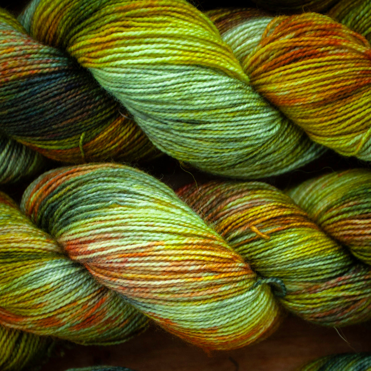 Superwash Bluefaced Leicester (BFL)/Nylon High Twist 4ply hand dyed yarn - sock weight - Ready to Ship