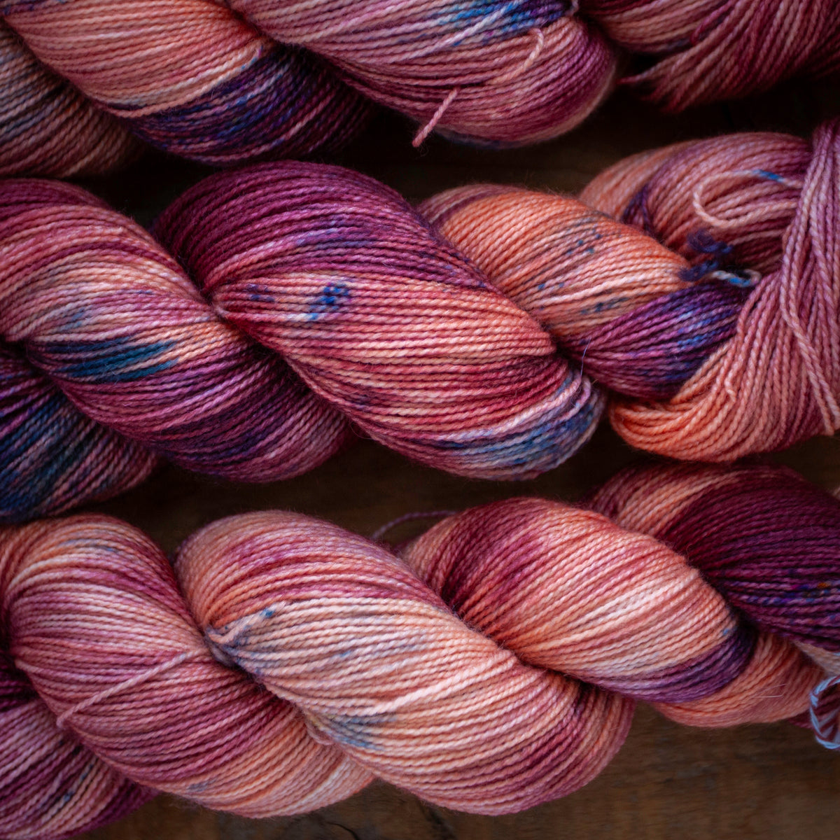 Superwash Bluefaced Leicester (BFL)/Nylon High Twist 4ply hand dyed yarn - sock weight - Ready to Ship