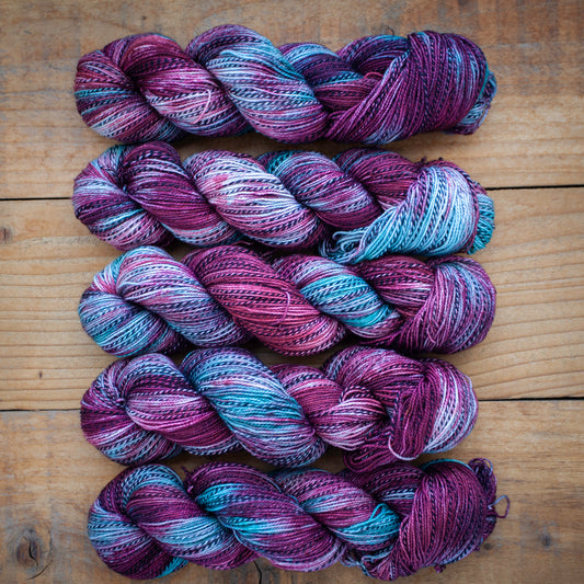 Zebra Sock yarn - Superwash Merino/Nylon 4ply - High Twist - hand dyed yarn - Ready to Ship