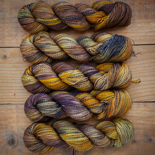 Zebra Sock yarn - Superwash Merino/Nylon 4ply - High Twist - hand dyed yarn - Ready to Ship