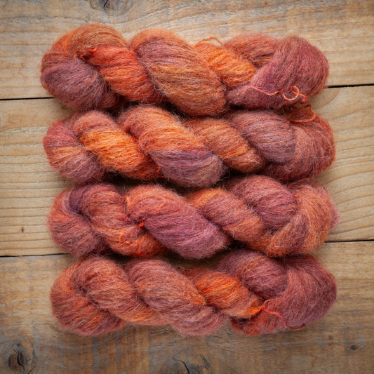 Baby Alpaca Silk Yak fluff - lace weight - Ready to Ship