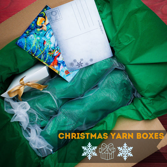 2025 Christmas mystery yarn box - hand dyed yarn and surprise treats - ready to ship