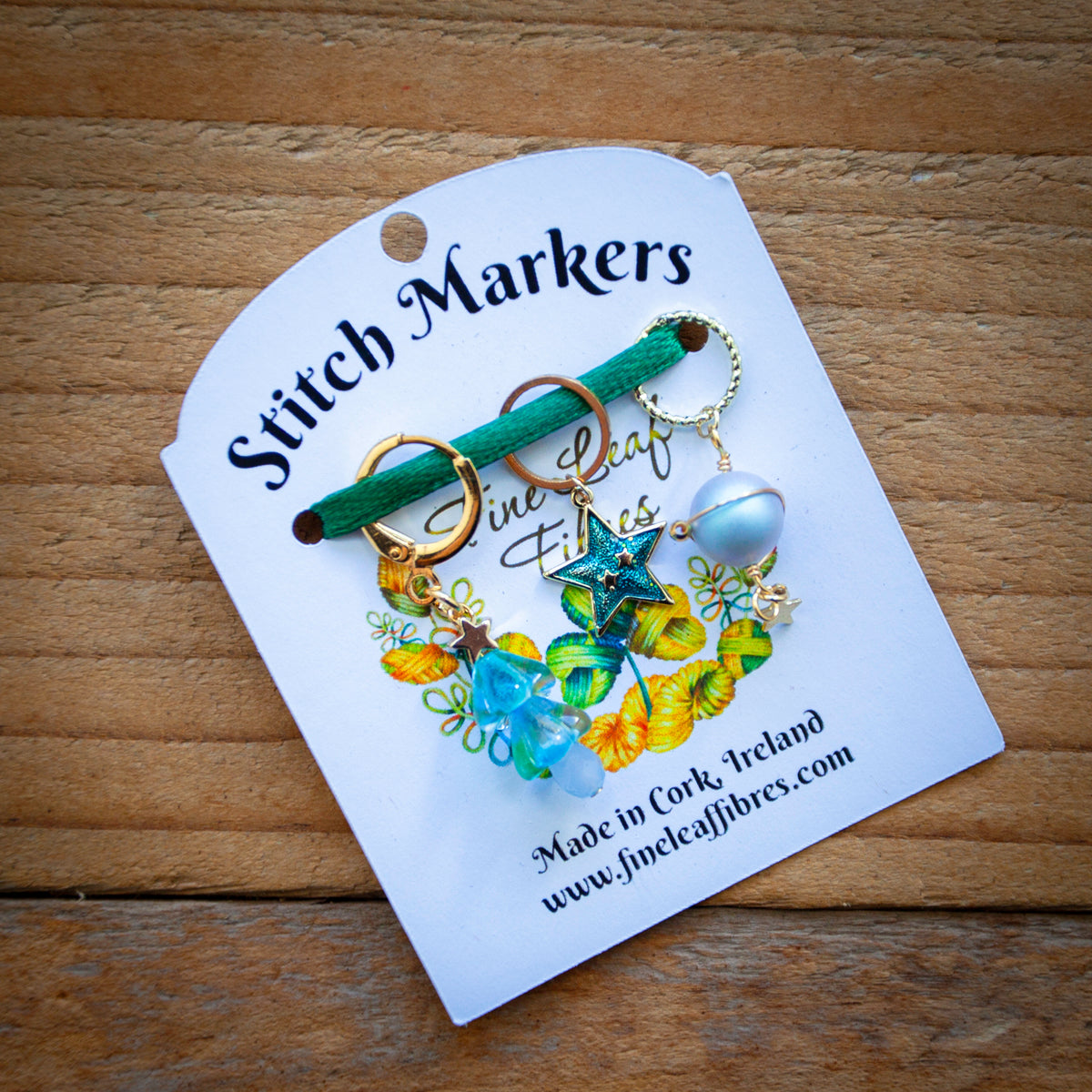 Set of 3 Knitting Stitch Markers - Winter wonderland
