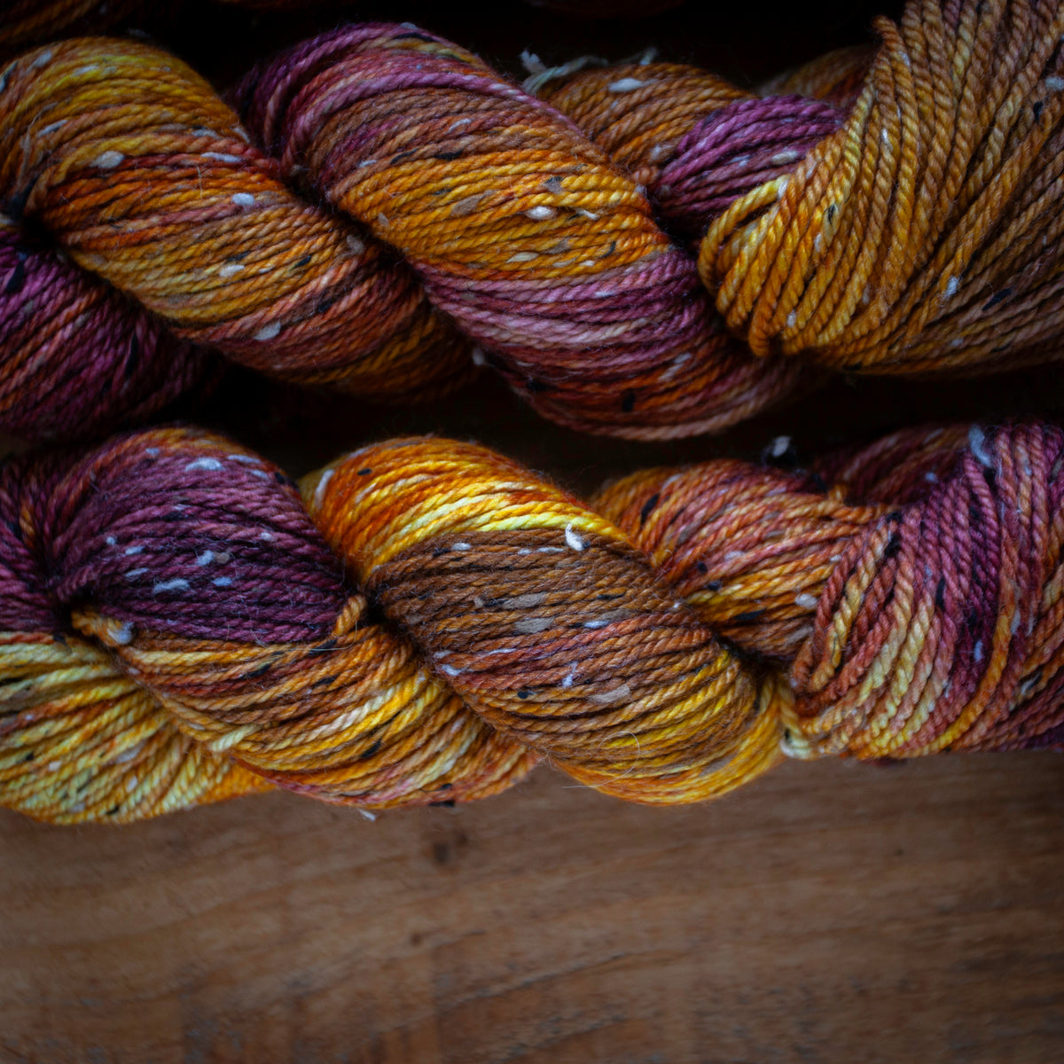 Superwash Merino Tweed - Aran weight - hand dyed yarn - Ready to Ship