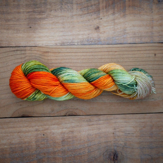 "Chanterelle Season" - Superwash BFL DK - limited quantity - ready to ship