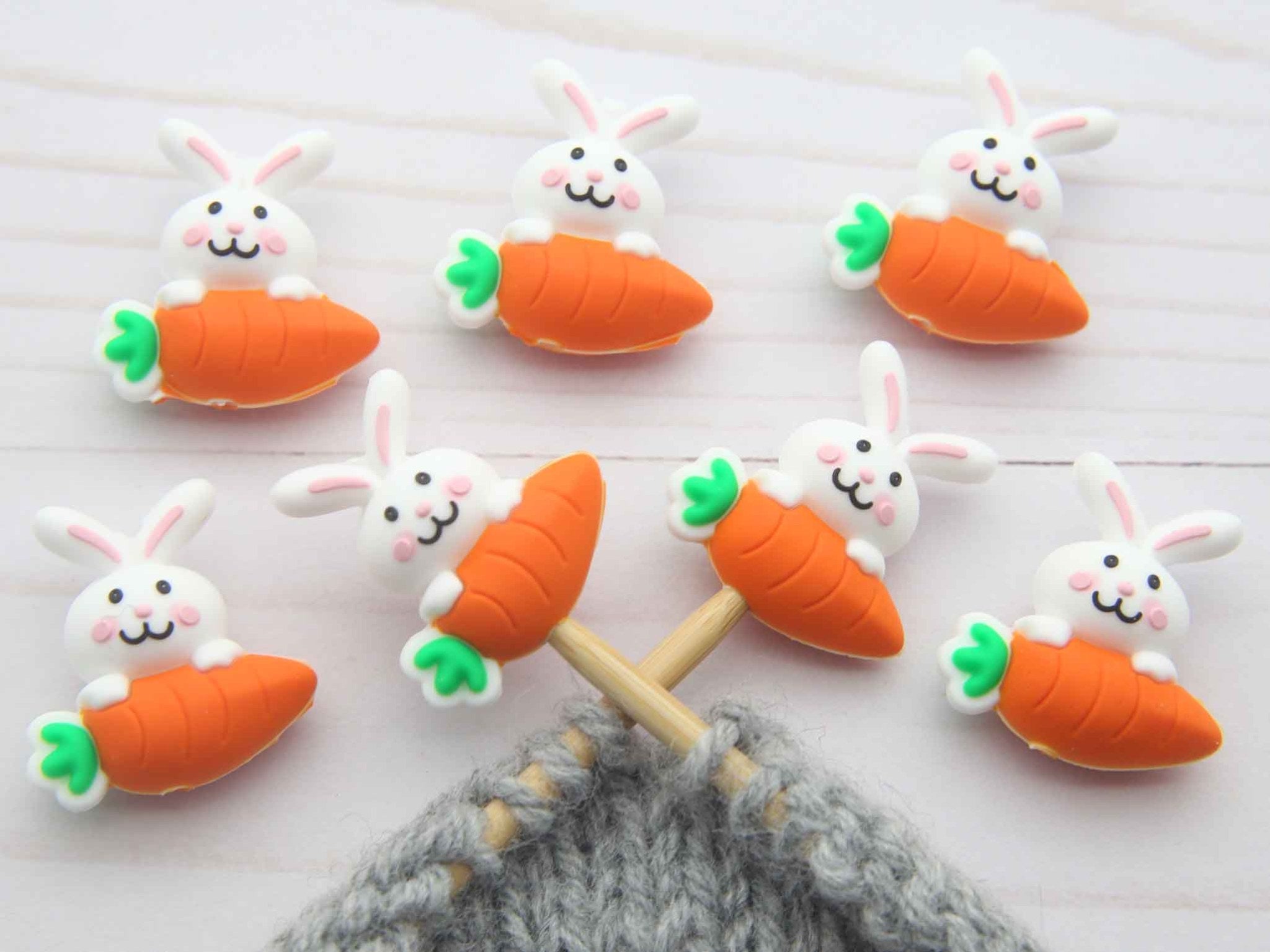 Stitch stoppers - Fox & Pine - set of 2 knitting needle stoppers