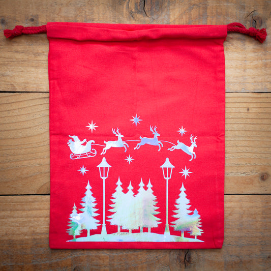 Cotton project bag for knitting, crochet, yarn storage