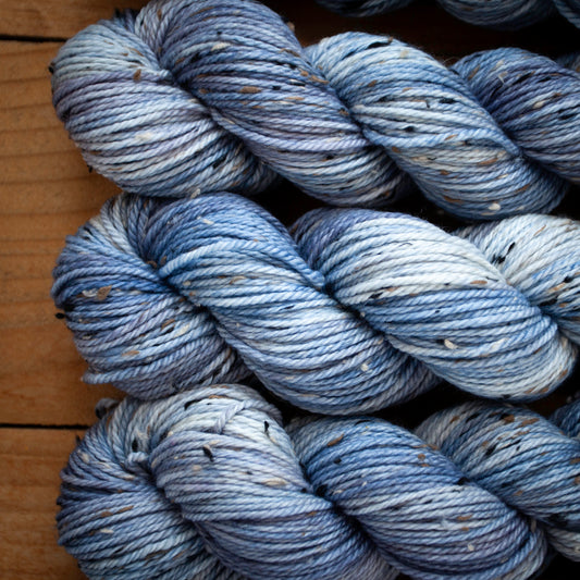 Superwash Merino Tweed - Aran weight - hand dyed yarn - Ready to Ship