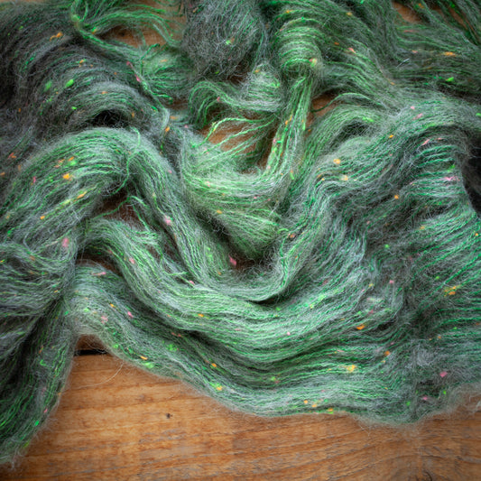 Superwash Merino/Alpaca Neon Tweed - fingering weight - hand dyed yarn - Ready to Ship