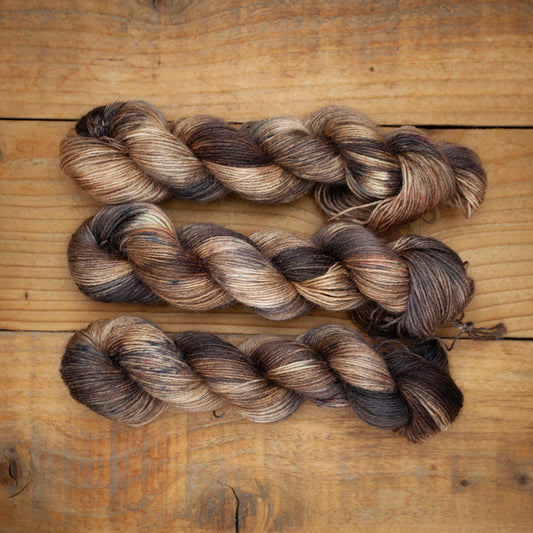 100% Wensleydale DK hand dyed yarn - Ready to Ship
