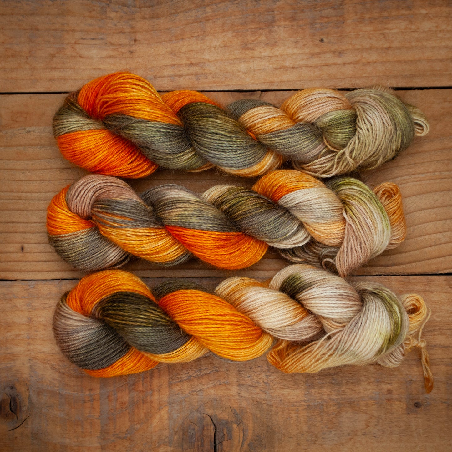 100% Wensleydale DK hand dyed yarn - Ready to Ship
