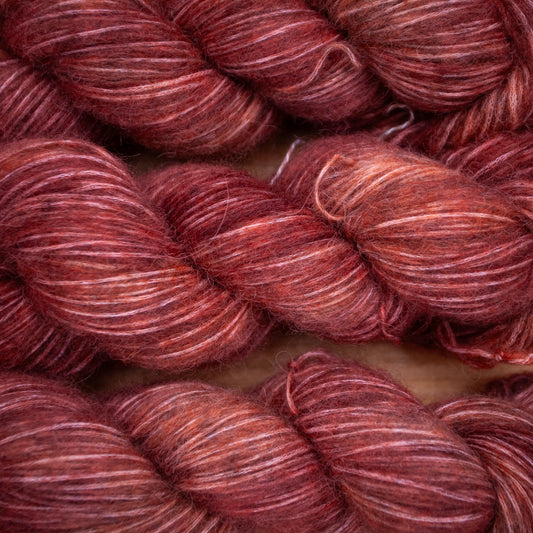 Baby Alpaca/Pima Cotton - Sport weight - hand dyed yarn - Ready to Ship