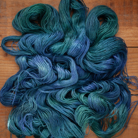 100% Wensleydale DK hand dyed yarn - Ready to Ship