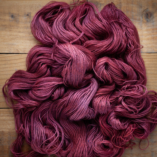 100% Wensleydale DK hand dyed yarn - Ready to Ship