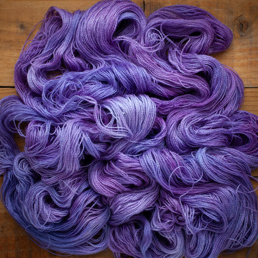 Corriedale Mohair 4ply hand dyed yarn - Ready to Ship
