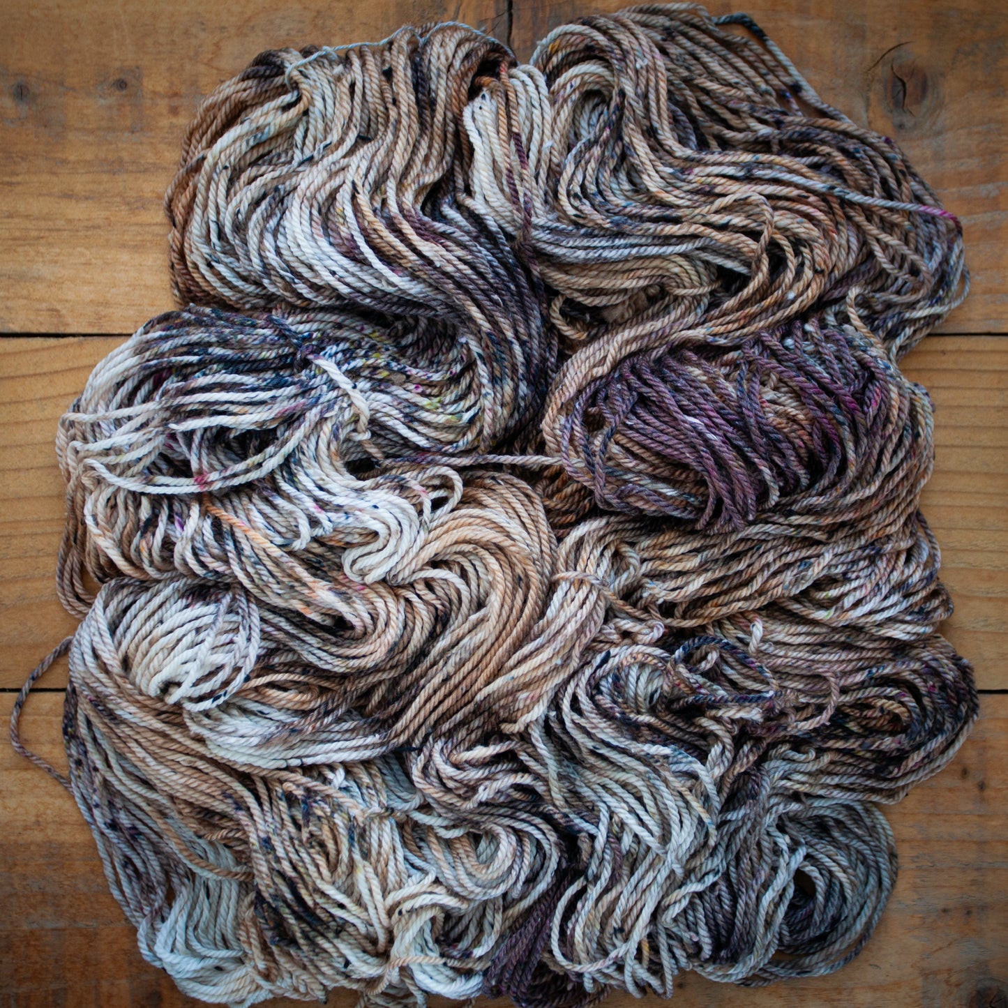 Superwash Merino Tweed - Aran weight - hand dyed yarn - Ready to Ship