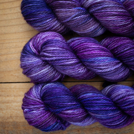 Superwash Merino/Cashmere/Nylon - Aran weight - hand dyed yarn - Ready to Ship