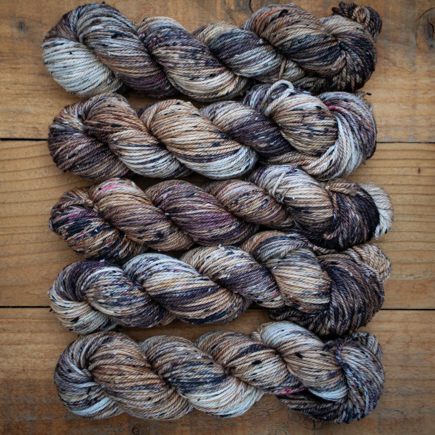 Superwash Merino Tweed - Aran weight - hand dyed yarn - Ready to Ship