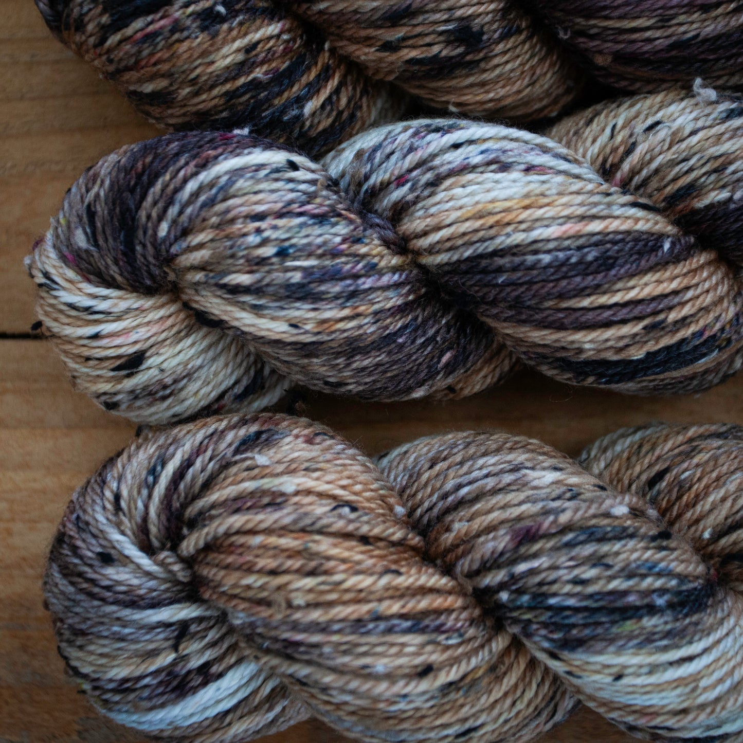 Superwash Merino Tweed - Aran weight - hand dyed yarn - Ready to Ship