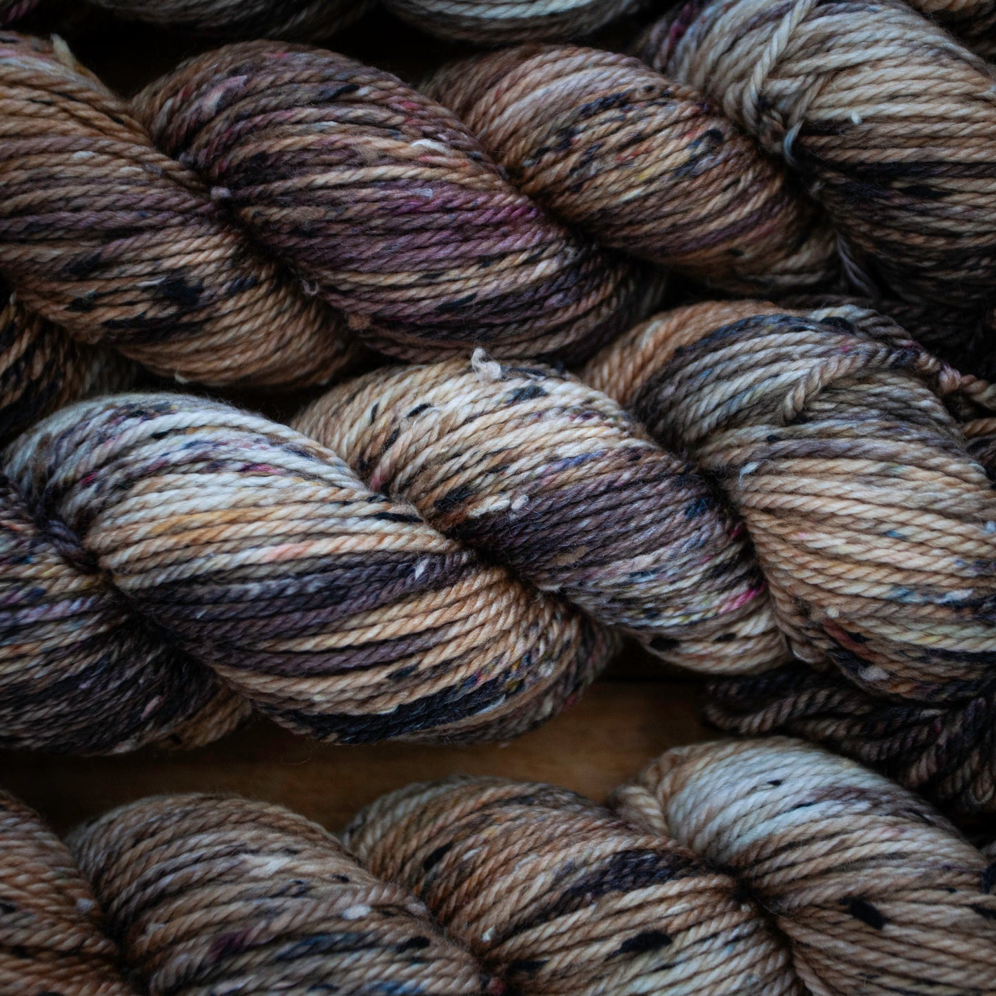 Superwash Merino Tweed - Aran weight - hand dyed yarn - Ready to Ship