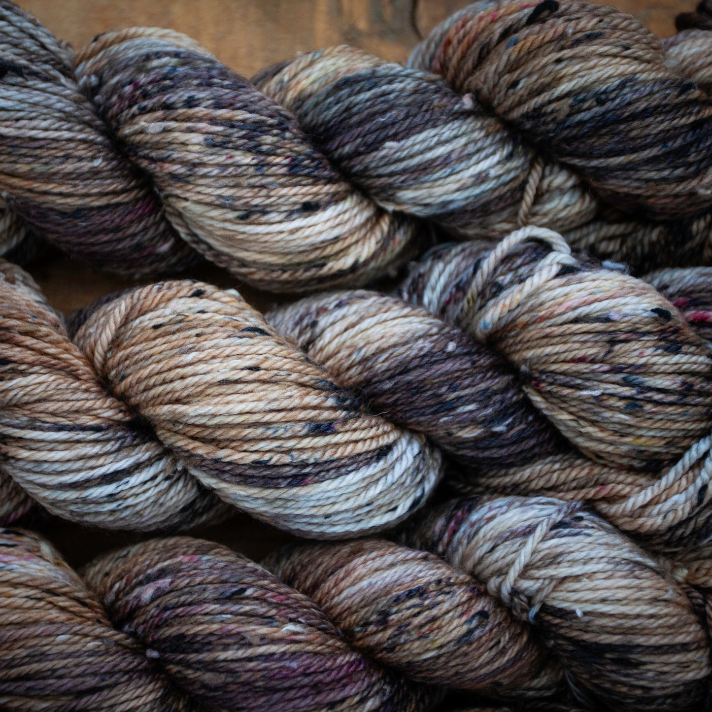 Superwash Merino Tweed - Aran weight - hand dyed yarn - Ready to Ship