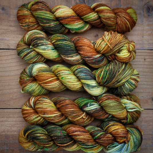 Superwash Merino/Cashmere/Nylon - Aran weight - hand dyed yarn - Ready to Ship