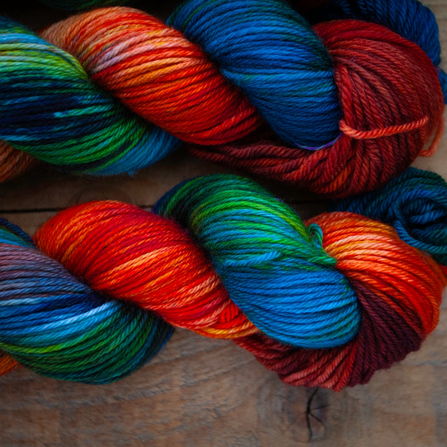 100% Superwash Merino - DK weight - hand dyed yarn - in stock and  ready to ship