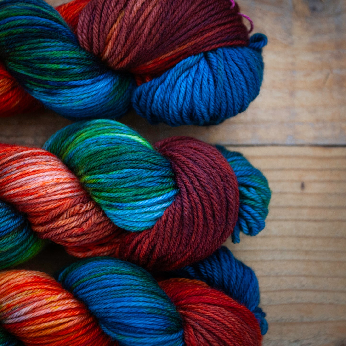 100% Superwash Merino - DK weight - hand dyed yarn - in stock and  ready to ship