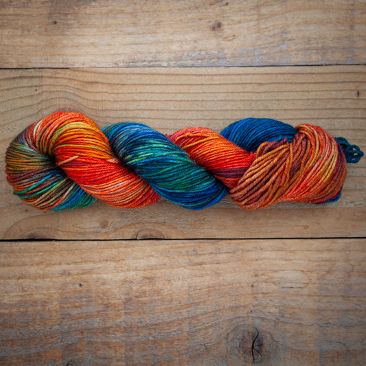 Superwash Merino/Nylon with subtle sparkle - DK weight - hand dyed yarn - in stock and ready to ship