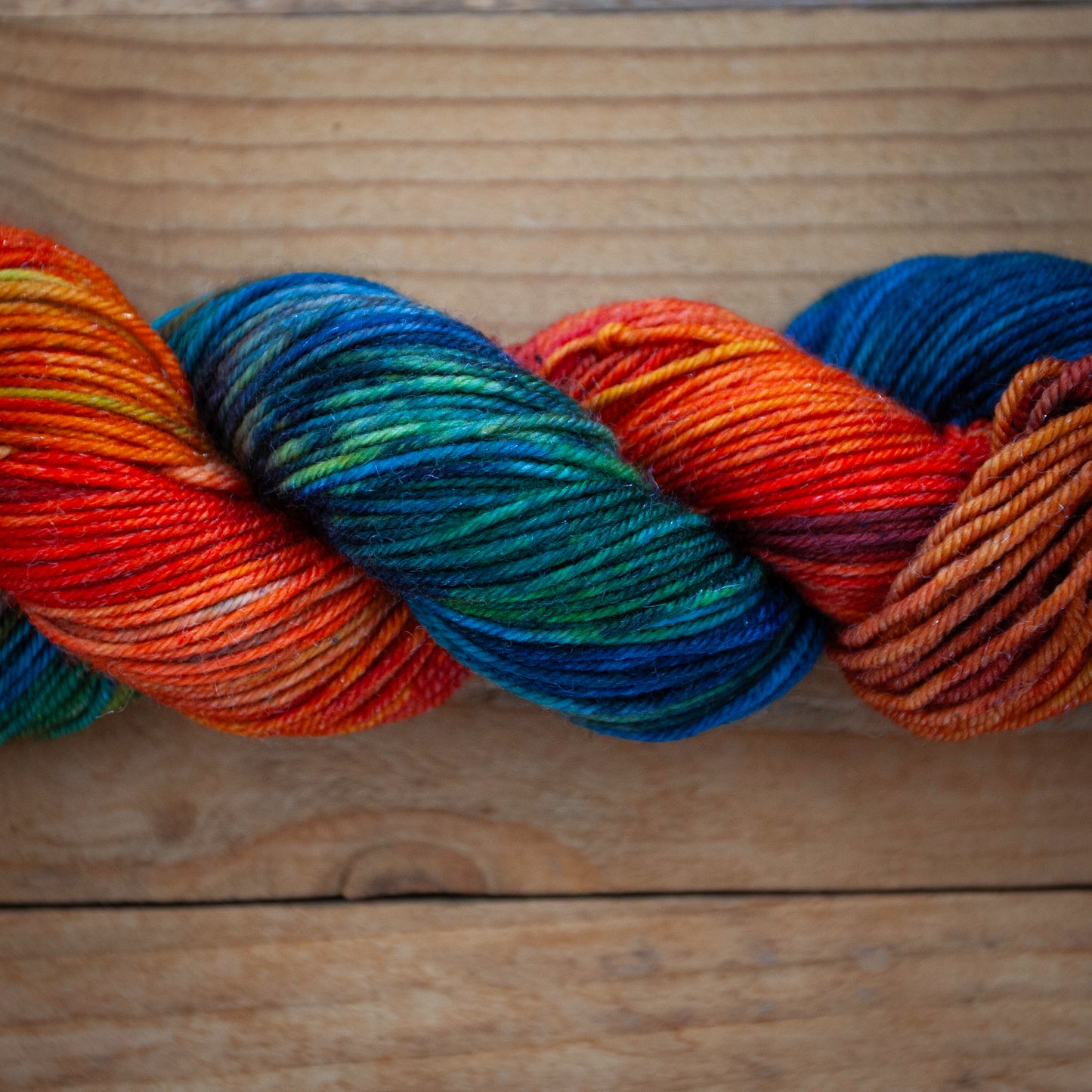 Superwash Merino/Nylon with subtle sparkle - DK weight - hand dyed yarn - in stock and ready to ship