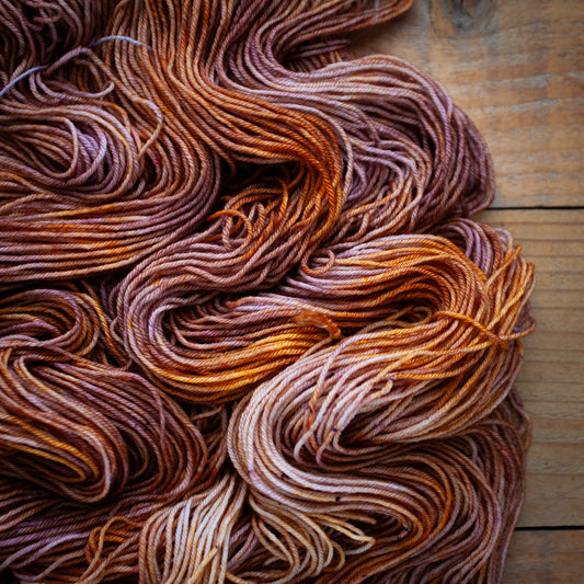 100% Superwash Bluefaced Leicester - DK weight - hand dyed yarn - Ready to Ship