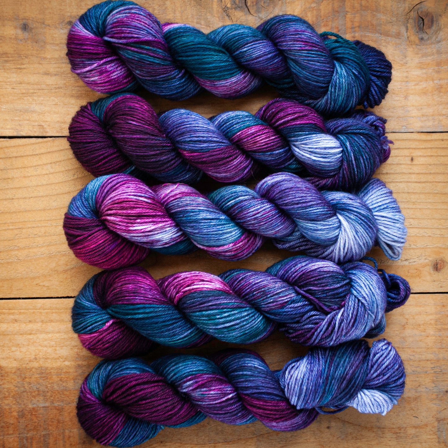 100% Superwash Merino - DK weight - hand dyed yarn - Ready to Ship
