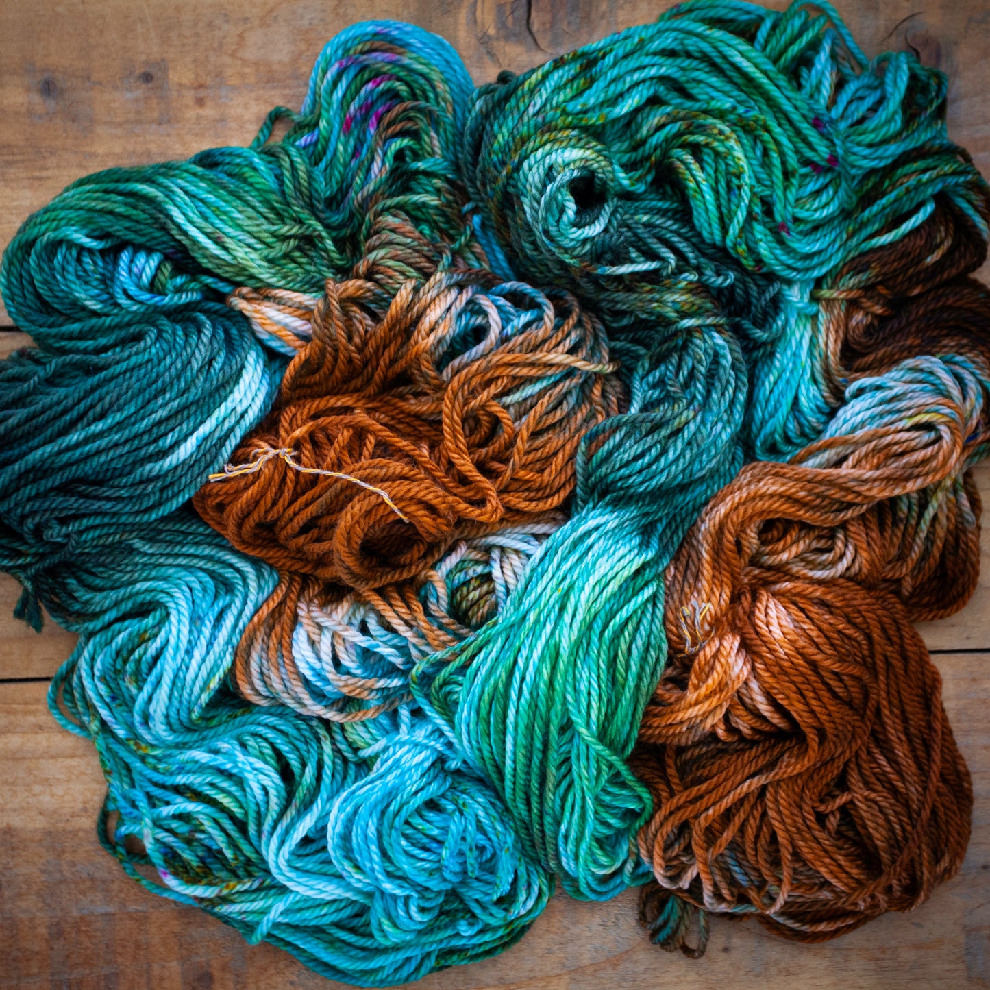 Superwash Merino/Cashmere/Nylon - Aran weight - hand dyed yarn - Ready to Ship